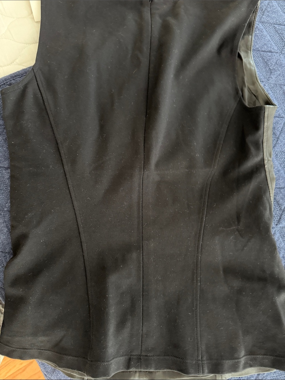 Theory Black Leather Sleeveless Shell Top - Picture 6 of 6